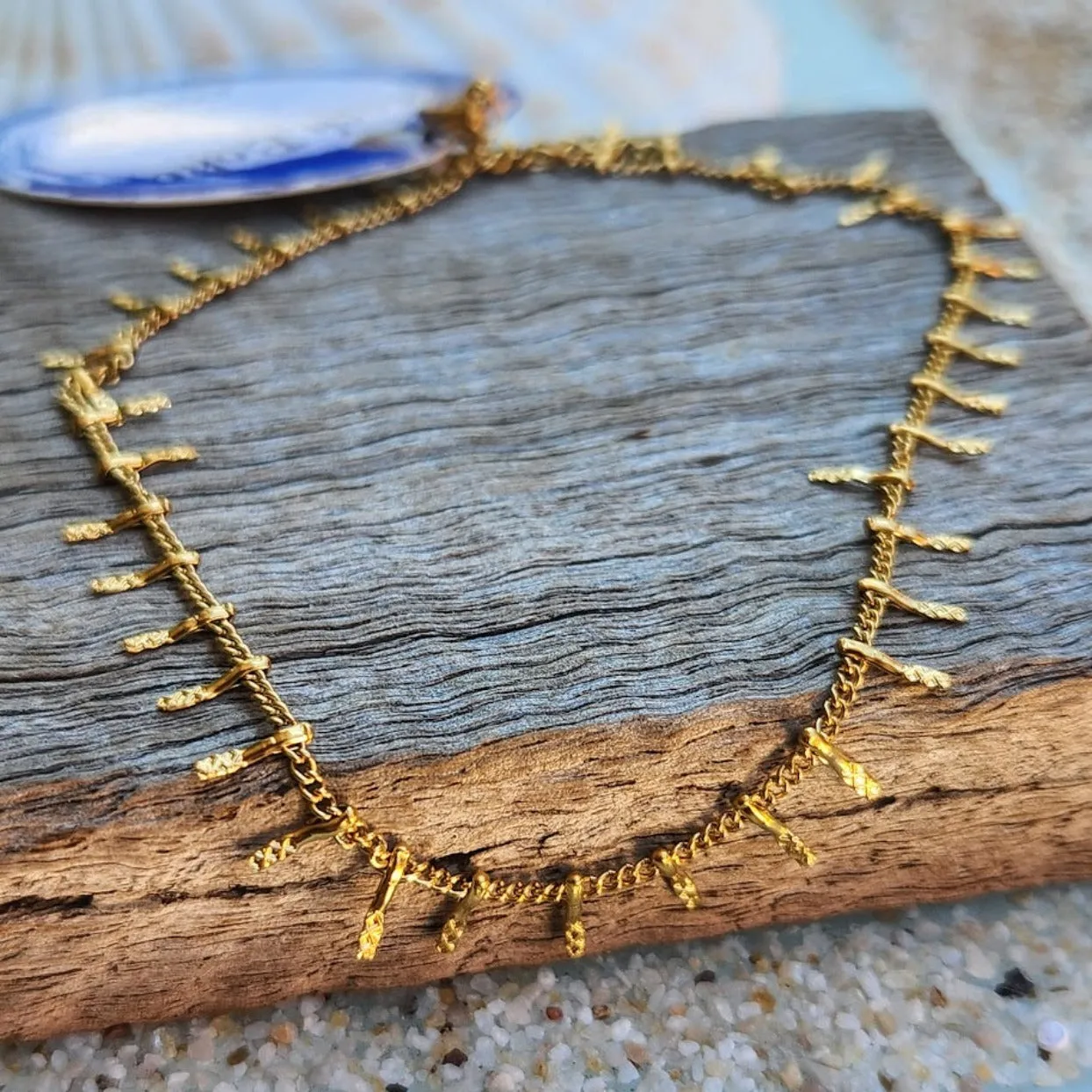 TASSELS OF GOLD - WATERPROOF BEACH BOHO ANKLETS