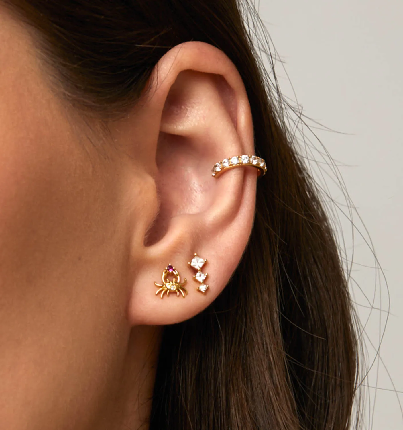 Triple Star Earrings