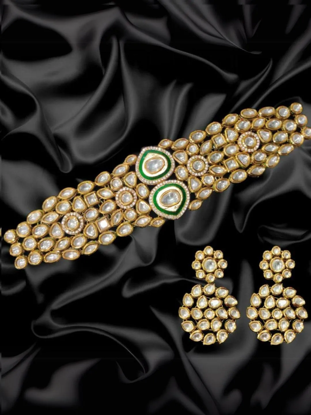 Uncut Diamond Polki Kundan Meena Jadau Jewellery