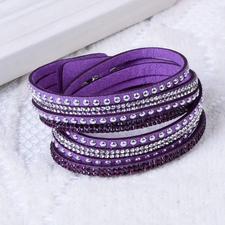 Women Multilayer Leather Bracelet Christmas Gift Charm Bracelets Vintage Jewelry For Women Pulsera