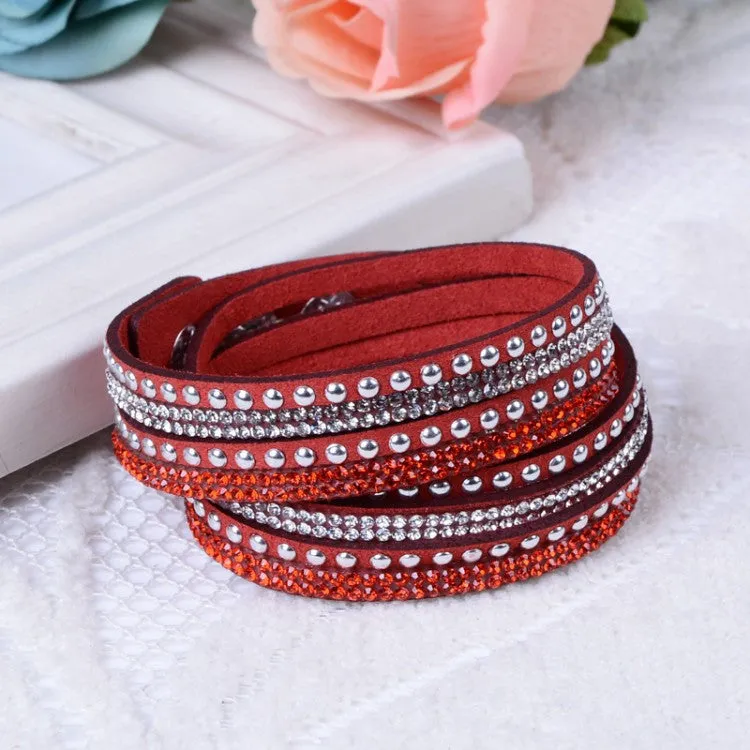 Women Multilayer Leather Bracelet Christmas Gift Charm Bracelets Vintage Jewelry For Women Pulsera